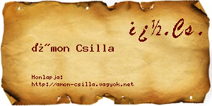Ámon Csilla névjegykártya