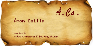 Ámon Csilla névjegykártya